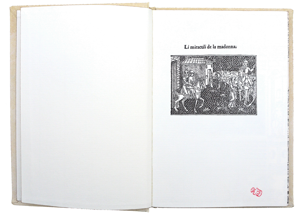Miraculi Madonna-Gabis-Bevilaqua-Incunables Libros Antiguos-libro facsimil-Vicent Garcia Editores-0 abierto.